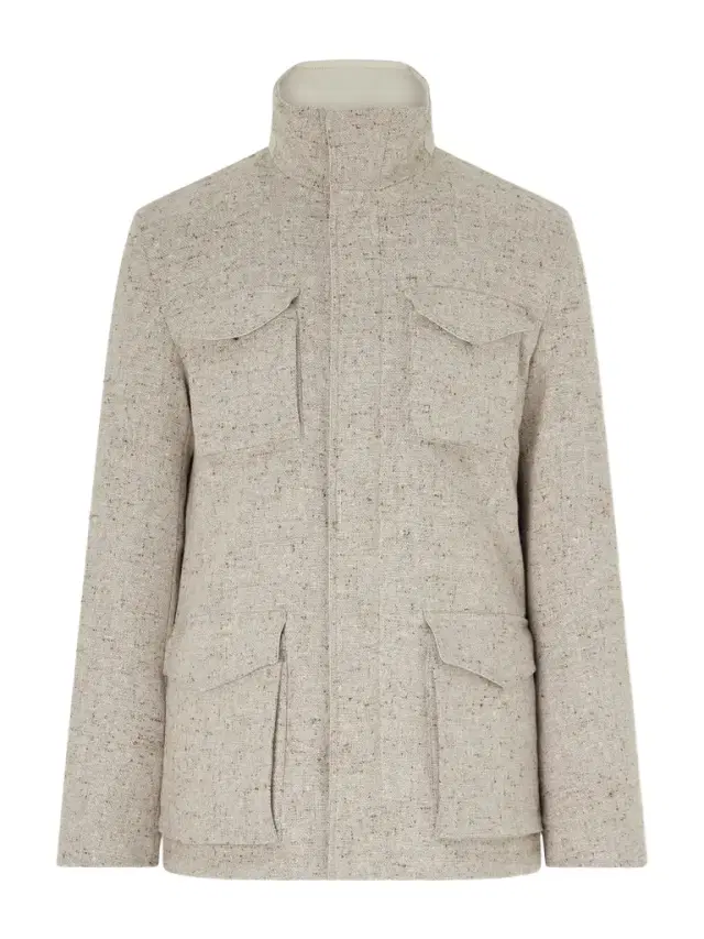 HERNO Virgin Wool-Tweed Field Jacket - Men