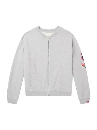 Cherry Los Angeles Logo-Embroidered Cotton-Jersey Zip-Up Sweatshirt - Men | Thumbnail 1 Cherry Los Angeles Logo-Embroidered Cotton-Jersey Zip-Up Sweatshirt - Men | Thumbnail 1