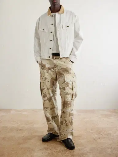 Cherry Los Angeles Corduroy-Trimmed Denim Jacket - Men | Thumbnail 2