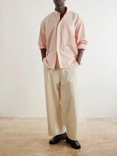 Cherry Los Angeles Button-Down Cotton-Poplin Shirt - Men | Thumbnail 2