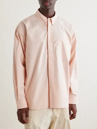 Cherry Los Angeles Button-Down Cotton-Poplin Shirt - Men | Thumbnail 3