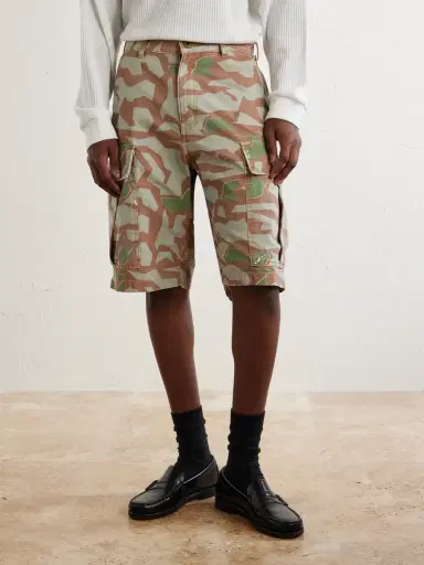 Cherry Los Angeles Wide-Leg Camouflage-Print Shorts - Men | Thumbnail 3