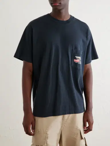 Cherry Los Angeles Logo-Printed Cotton-Jersey T-Shirt - Men | Thumbnail 3 Cherry Los Angeles Logo-Printed Cotton-Jersey T-Shirt - Men | Thumbnail 3