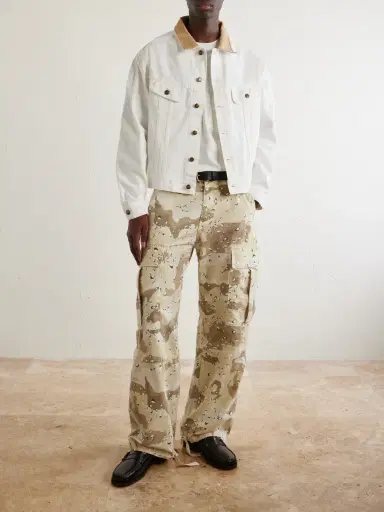 Cherry Los Angeles Wide-Leg Camouflage-Print Cotton Trousers - Men | Thumbnail 2