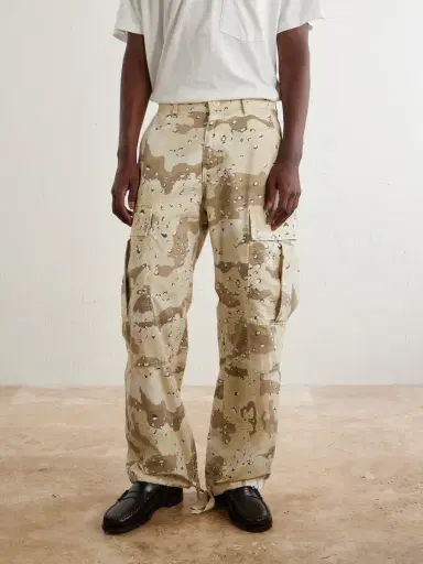 Cherry Los Angeles Wide-Leg Camouflage-Print Cotton Trousers - Men | Thumbnail 3
