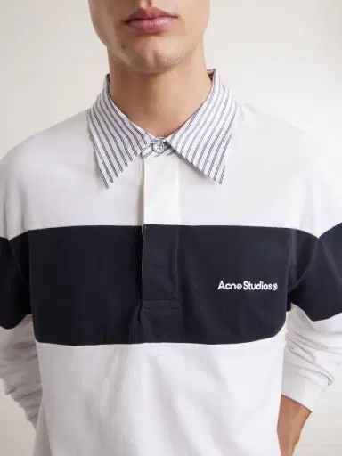 Acne Studios Logo-Embroidered Cotton-Jersey Polo Shirt - Men | Thumbnail 5 Acne Studios Logo-Embroidered Cotton-Jersey Polo Shirt - Men | Thumbnail 5