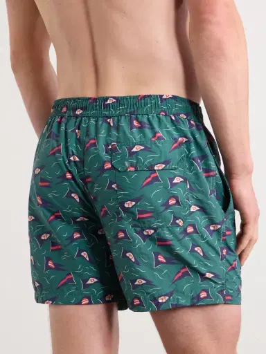 Drake's Straight-Leg Mid-Length Printed Swim Shorts - Men | Thumbnail 3 Drake's Straight-Leg Mid-Length Printed Swim Shorts - Men | Thumbnail 3