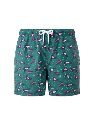 Drake's Straight-Leg Mid-Length Printed Swim Shorts - Men | Thumbnail 1 Drake's Straight-Leg Mid-Length Printed Swim Shorts - Men | Thumbnail 1