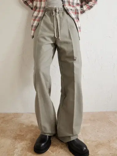 Rick Owens Dietrich Straight-Leg Cotton-Twill Drawstring Trousers - Men | Thumbnail 5 Rick Owens Dietrich Straight-Leg Cotton-Twill Drawstring Trousers - Men | Thumbnail 5