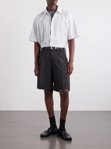 WTAPS Logo-Appliquéd Striped Poplin Shirt - Men | Thumbnail 2 WTAPS Logo-Appliquéd Striped Poplin Shirt - Men | Thumbnail 2