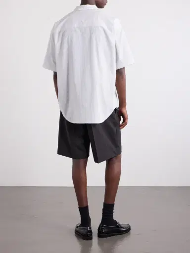 WTAPS Logo-Appliquéd Striped Poplin Shirt - Men | Thumbnail 4 WTAPS Logo-Appliquéd Striped Poplin Shirt - Men | Thumbnail 4