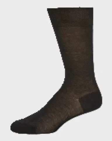 Bresciani Men's Knit Crew Socks | Thumbnail 2