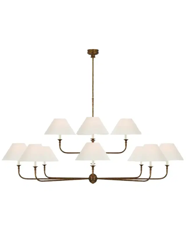 Visual Comfort Signature Piaf Oversized Two-Tier Chandelier by Thomas O 'Brien