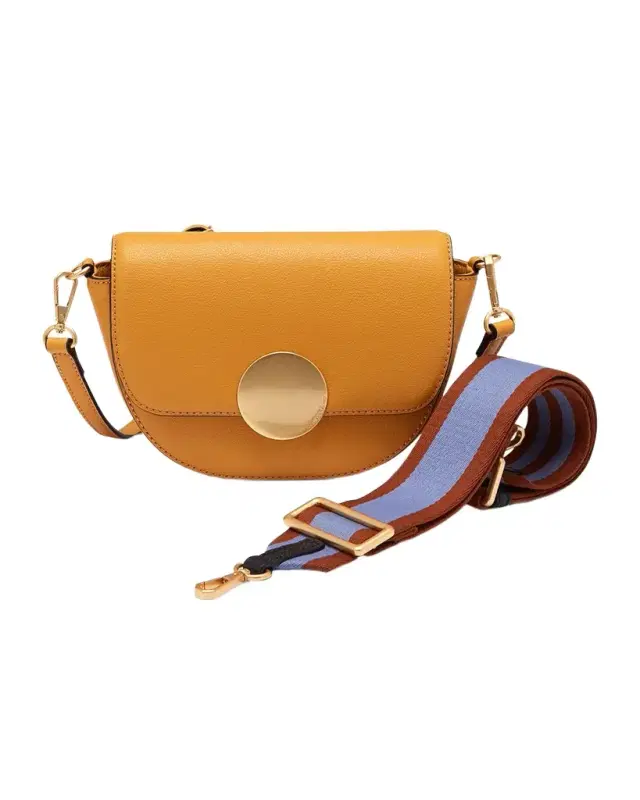 Oryany Lottie Saddle Leather Crossbody Bag