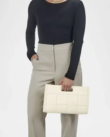 GiGi New York Remy Woven Leather Clutch Bag | Thumbnail 2 GiGi New York Remy Woven Leather Clutch Bag | Thumbnail 2