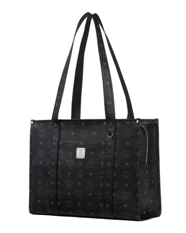 MCM Aren Visetos Canvas & Leather Large Tote Bag | Thumbnail 1 MCM Aren Visetos Canvas & Leather Large Tote Bag | Thumbnail 1