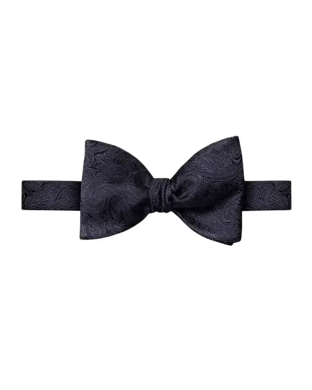 Eton Men 's Pre-Tied Paisley Silk Bow Tie