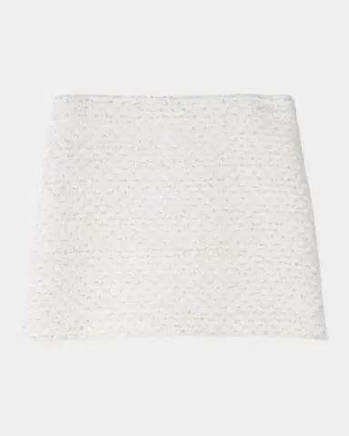 Versace Girl's Lurex Tweed Mini Skirt | Thumbnail 2 Versace Girl's Lurex Tweed Mini Skirt | Thumbnail 2