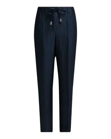 Giorgio Armani Metallic Pleated Straight-Leg Trousers | Thumbnail 1 Giorgio Armani Metallic Pleated Straight-Leg Trousers | Thumbnail 1