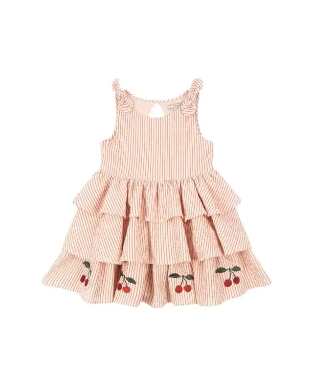 Girl's Ellie Tiered Seersucker Dress, Size 18M-10