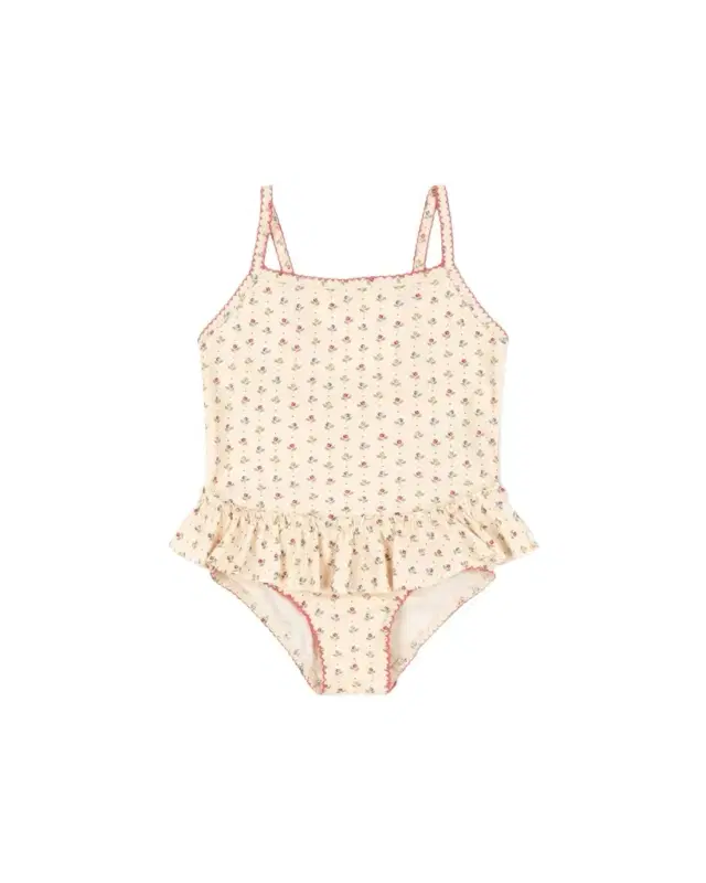 Konges Slojd Girl 's Gina Floral One-Piece Swimsuit, Size 6M-8
