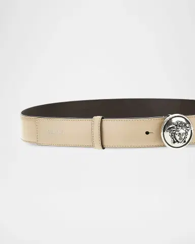 Versace Medusa Leather Belt | Thumbnail 2