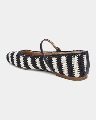 Veronica Beard Ellie Crochet Mary Jane Ballerina Flats | Thumbnail 2