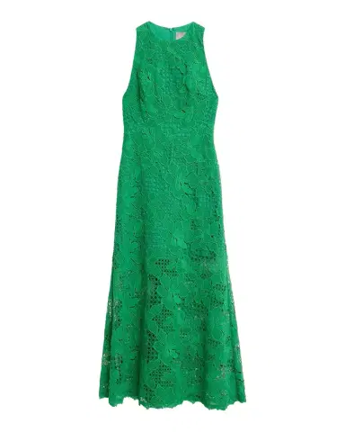 Lela Rose Lattice Floral Guipure Sleeveless Maxi Dress | Thumbnail 1 Lela Rose Lattice Floral Guipure Sleeveless Maxi Dress | Thumbnail 1