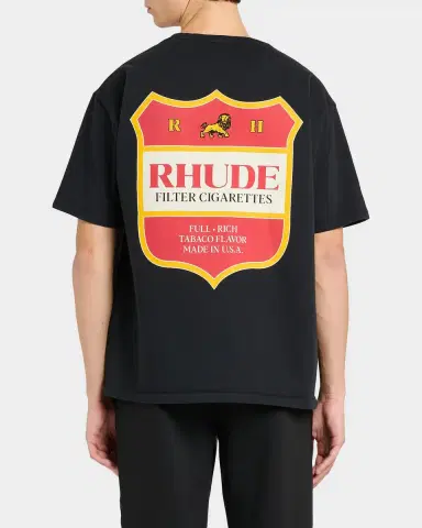 Rhude Men 's Filtaro Crest Cotton T-Shirt | Thumbnail 3