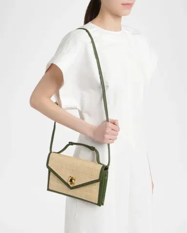 Bottega Veneta Knot-Lock Raffia Clutch Bag | Thumbnail 2 Bottega Veneta Knot-Lock Raffia Clutch Bag | Thumbnail 2