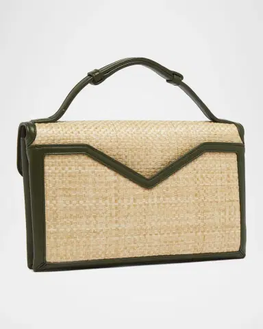 Bottega Veneta Knot-Lock Raffia Clutch Bag | Thumbnail 3 Bottega Veneta Knot-Lock Raffia Clutch Bag | Thumbnail 3