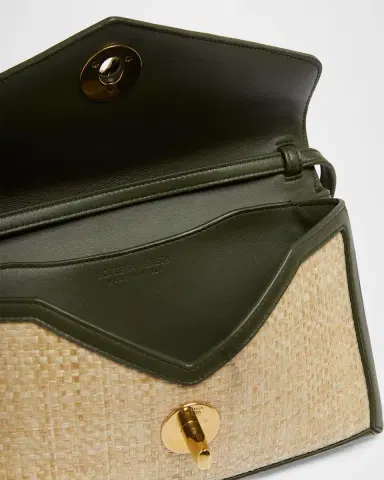 Bottega Veneta Knot-Lock Raffia Clutch Bag | Thumbnail 4 Bottega Veneta Knot-Lock Raffia Clutch Bag | Thumbnail 4