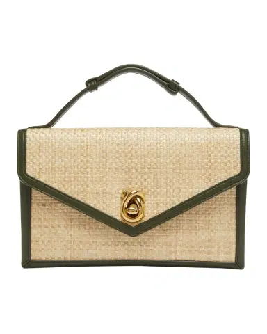 Bottega Veneta Knot-Lock Raffia Clutch Bag | Thumbnail 1 Bottega Veneta Knot-Lock Raffia Clutch Bag | Thumbnail 1
