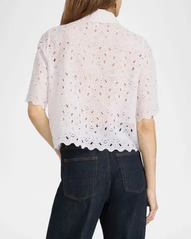 Frame The Paisley Eyelet Shirt | Thumbnail 3 Frame The Paisley Eyelet Shirt | Thumbnail 3