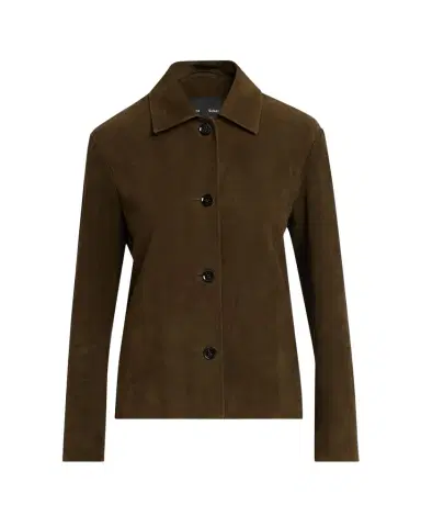 Proenza Schouler Irine Single-Breasted Suede Jacket | Thumbnail 1 Proenza Schouler Irine Single-Breasted Suede Jacket | Thumbnail 1