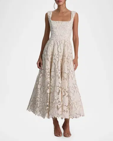 ALICE + OLIVIA Esma Floral Embroidered Maxi Dress | Thumbnail 2