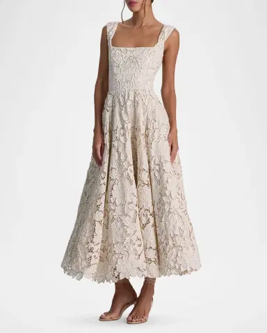 ALICE + OLIVIA Esma Floral Embroidered Maxi Dress | Thumbnail 4