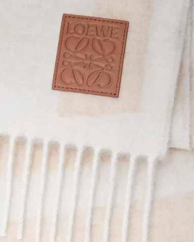 Loewe Logo Jacquard Cashmere Scarf | Thumbnail 3 Loewe Logo Jacquard Cashmere Scarf | Thumbnail 3