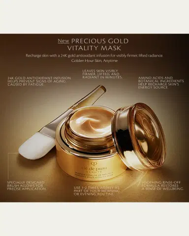CLÉ DE PEAU BEAUTÉ Precious Gold Vitality Mask, 2.7 oz. | Thumbnail 4