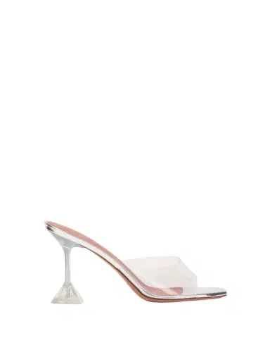 Amina Muaddi Lupita Clear Slide Mule Sandals | Thumbnail 1 Amina Muaddi Lupita Clear Slide Mule Sandals | Thumbnail 1