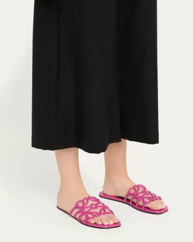 Loewe Petal Leather Anagram Slide Sandals | Thumbnail 6