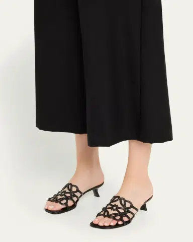 Loewe x Paula's Ibiza Petal Anagram Leather Caged Mule Sandals | Thumbnail 2 Loewe x Paula's Ibiza Petal Anagram Leather Caged Mule Sandals | Thumbnail 2