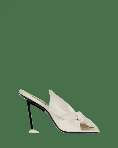 Givenchy 95mm Bow Leather Mule Sandals | Thumbnail 2