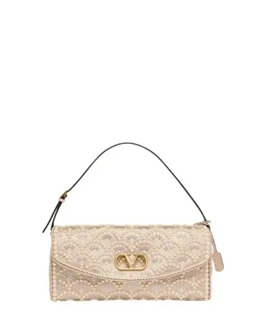 Valentino Garavani Devain Pearly-Embellished Satin Top-Handle Bag | Thumbnail 1 Valentino Garavani Devain Pearly-Embellished Satin Top-Handle Bag | Thumbnail 1