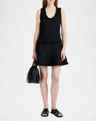 Proenza Schouler White Label Kaida Bouclé Mini Dress | Thumbnail 2 Proenza Schouler White Label Kaida Bouclé Mini Dress | Thumbnail 2