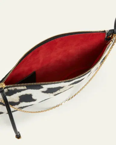 Givenchy Voyou Animal-Print Pochette Shoulder Bag | Thumbnail 4 Givenchy Voyou Animal-Print Pochette Shoulder Bag | Thumbnail 4
