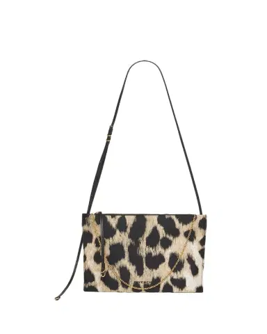 Givenchy Voyou Animal-Print Pochette Shoulder Bag | Thumbnail 1 Givenchy Voyou Animal-Print Pochette Shoulder Bag | Thumbnail 1