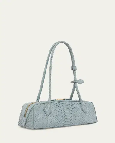 ALAÏA Le Teckel Medium Snakeskin Shoulder Bag | Thumbnail 3
