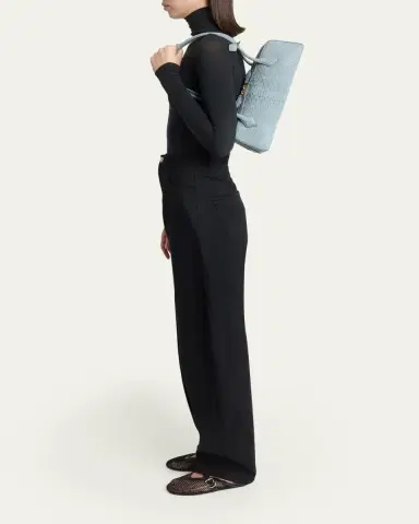 ALAÏA Le Teckel Medium Snakeskin Shoulder Bag | Thumbnail 5