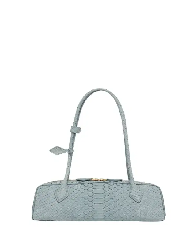 ALAÏA Le Teckel Medium Snakeskin Shoulder Bag